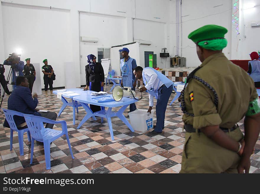 Electoral officials supervise the electoral process for Somaliland and the northern regions held in Mogadishu on Thursday, December 22, 2016. AMISOM Photo/ Atulinda Allan. Electoral officials supervise the electoral process for Somaliland and the northern regions held in Mogadishu on Thursday, December 22, 2016. AMISOM Photo/ Atulinda Allan