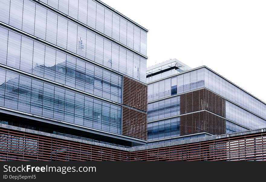 Clear Glass Windowed Low Rise Building