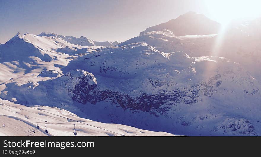 White Snowy Mountain during Daytime