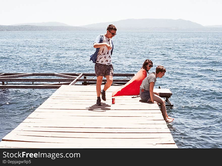 Wooden Boarded Pier Dock