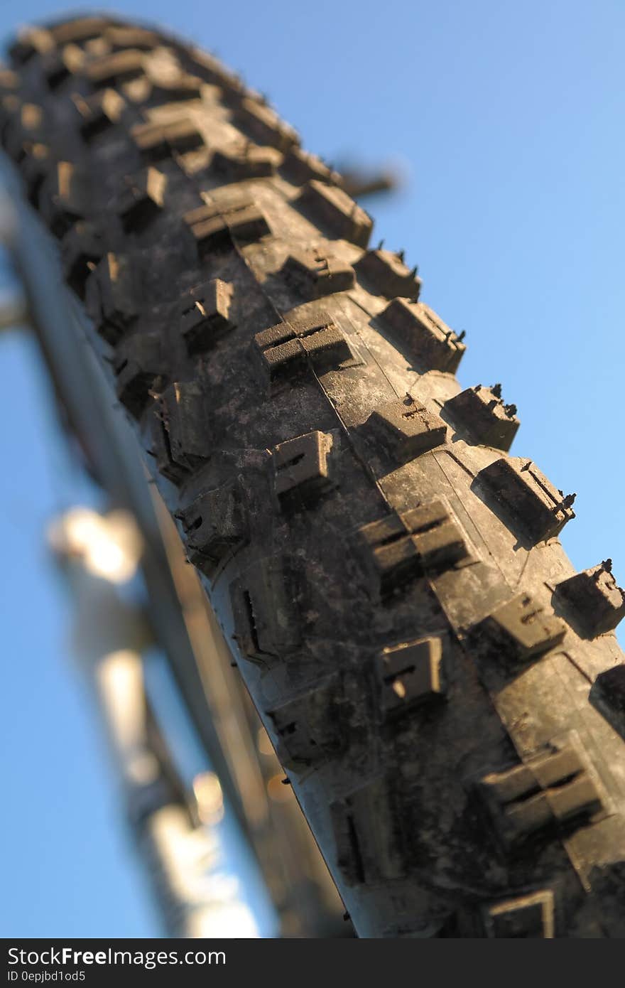 Macro Photography of Bicycle Tire