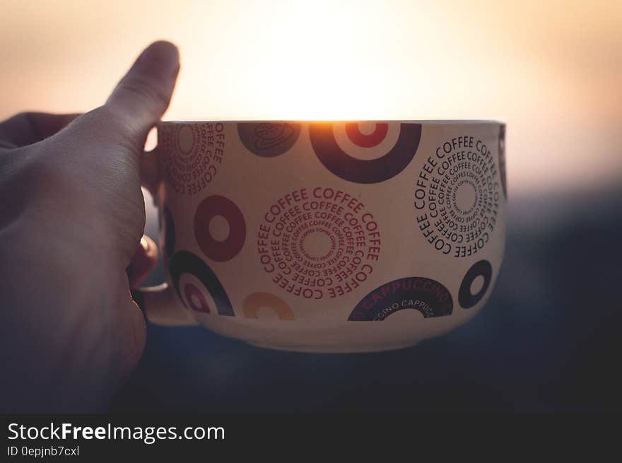 White Green Red and Black Coffee Mug