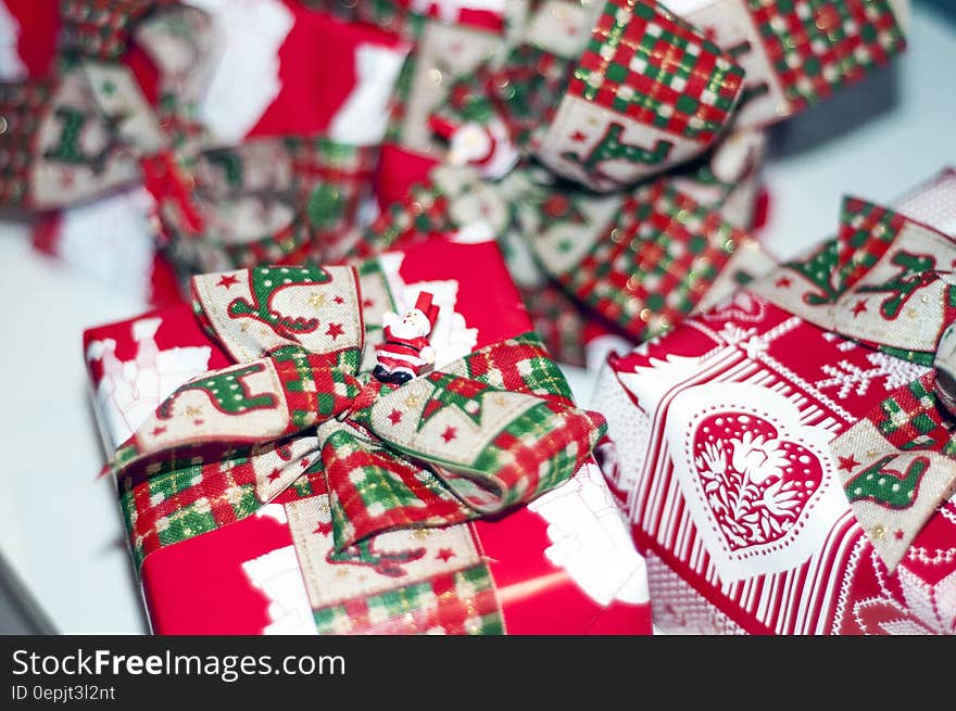 Red and White Gift Box