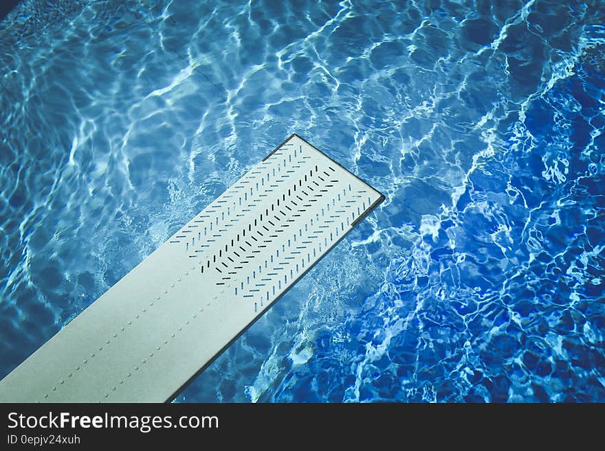 White and Black Diving Board