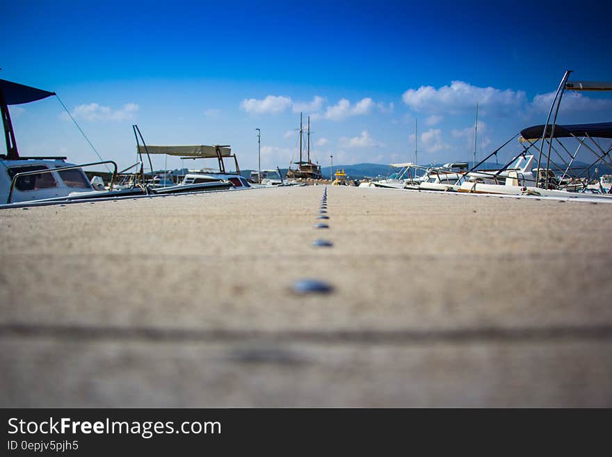 Empty Boardwalk of Ship Dock