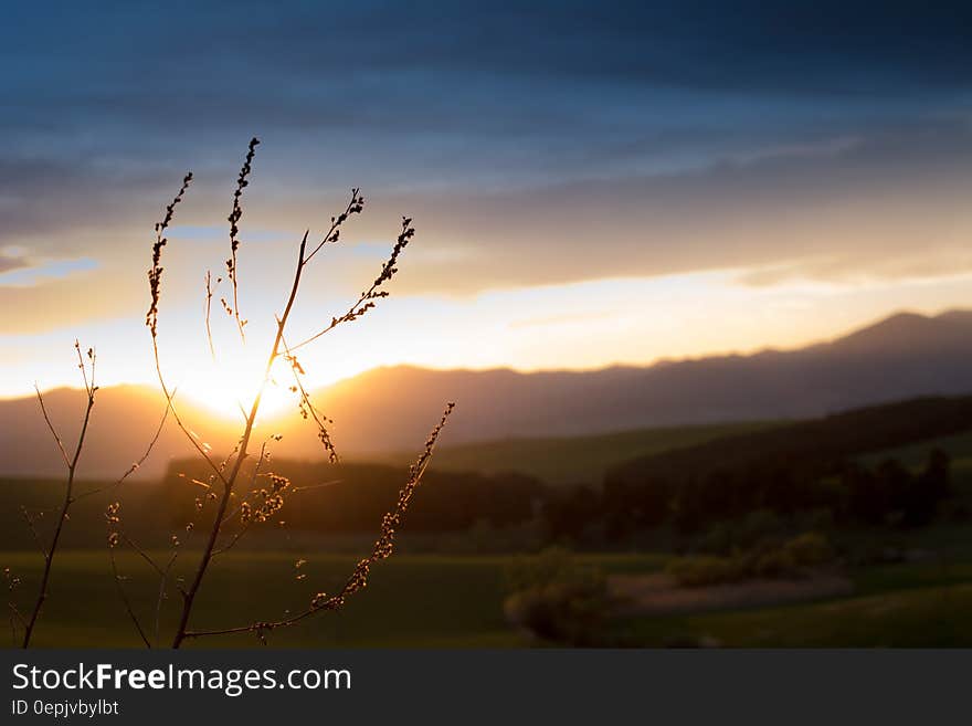 Mountain during Sunset