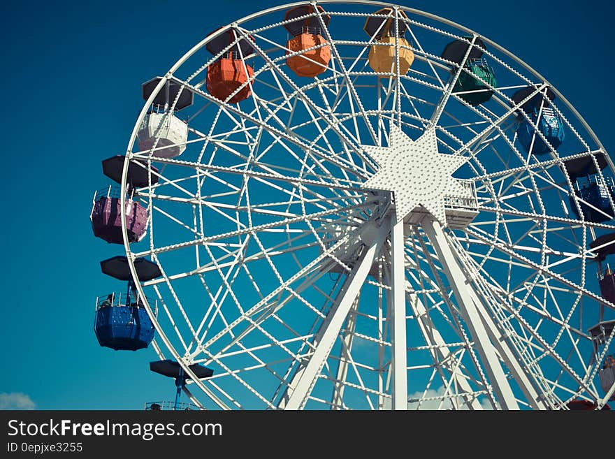 White Steel Ferris Wheel