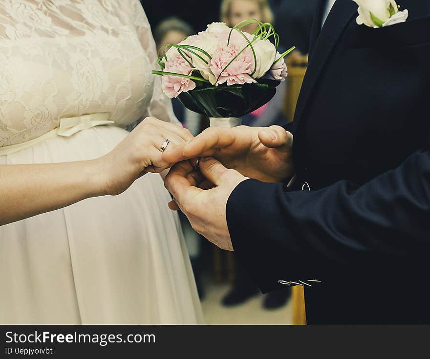 Groom and Bride Wedding Ceremony