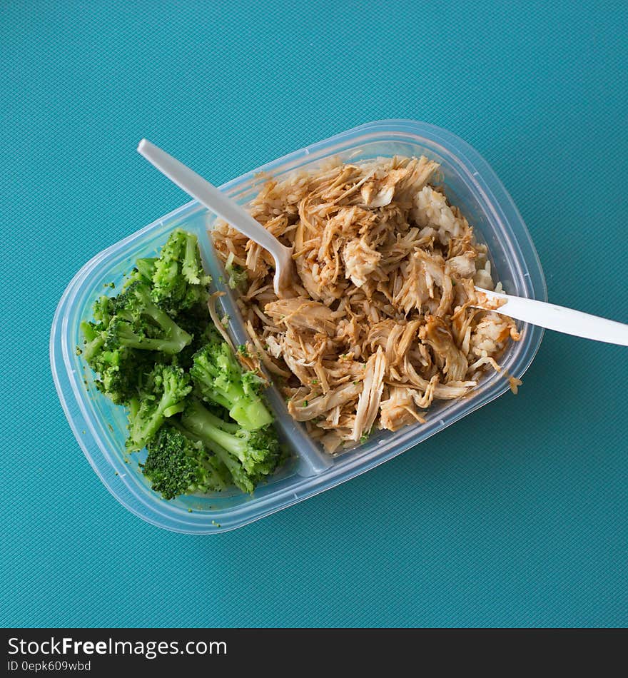 Tuna Salad on Transparent Lunch Pack