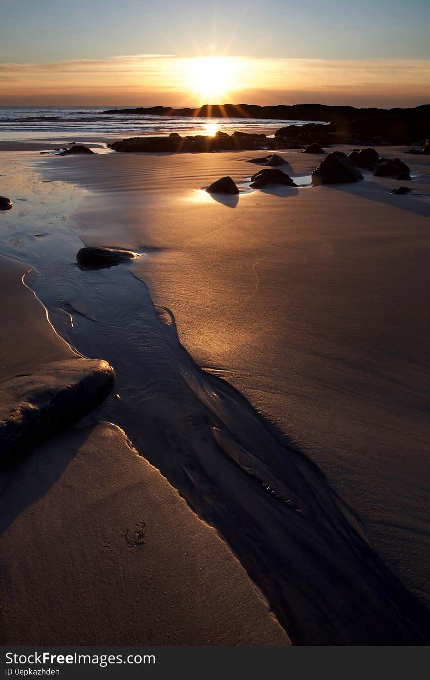 Bodies of Water Surrounding Sand