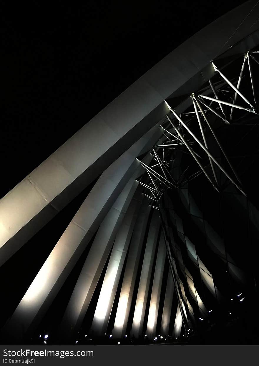 Low Angle Photo of Designer&#x27;s Structure during Nighttime