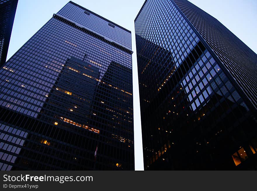 Worm&#x27;s Eye View Architectural Photography of High Rise Building