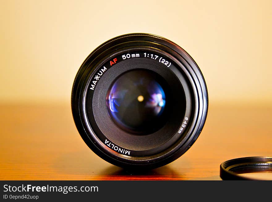 Black Round Camera Lens