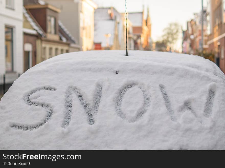 Snow Covered Car