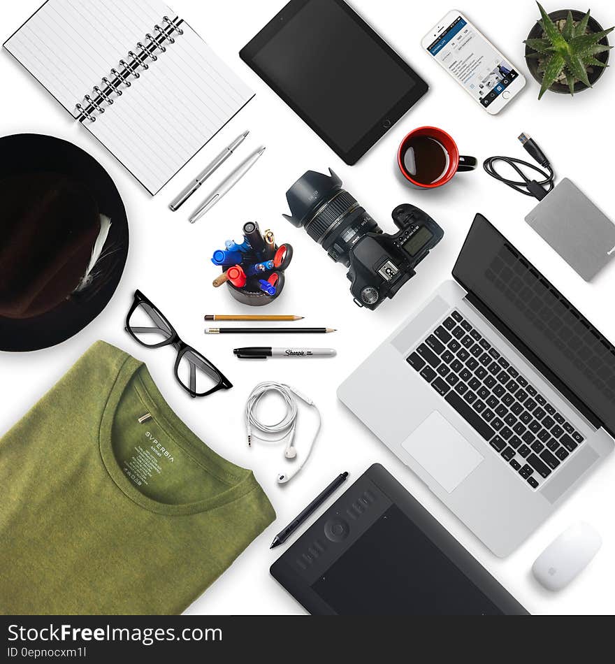 Black and White Laptop Computer