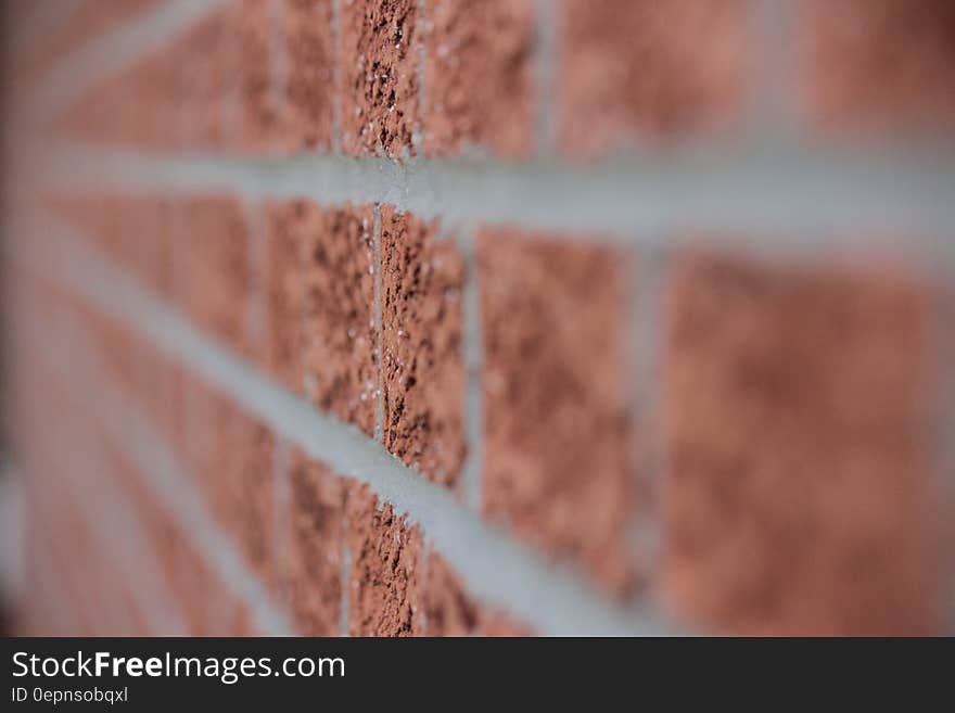 Brown Brick Wall Close Up