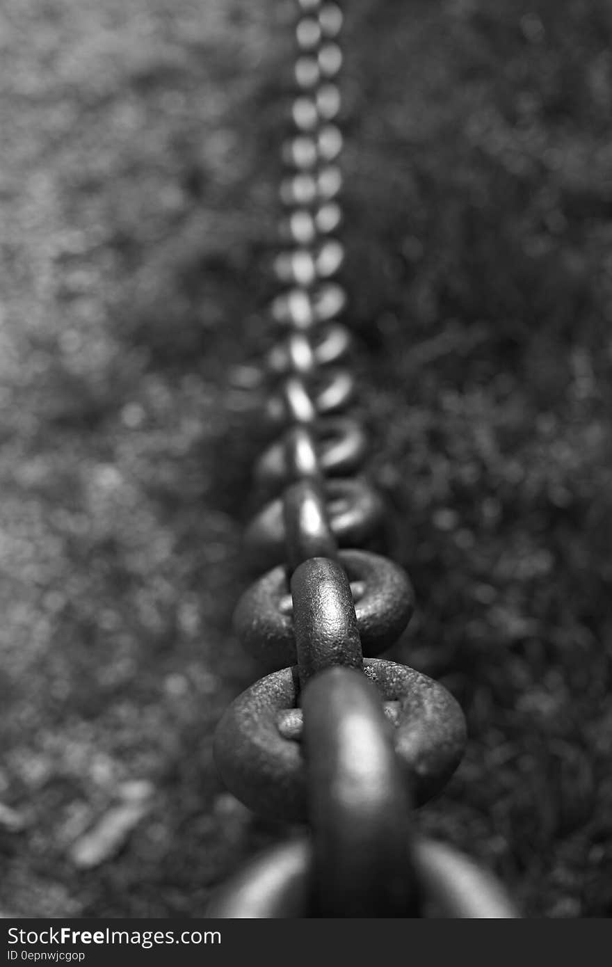 Metal Chain in Grayscale and Closeup Photo