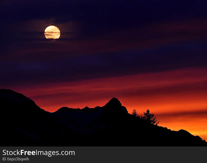 Full Moon Over Black Mountain