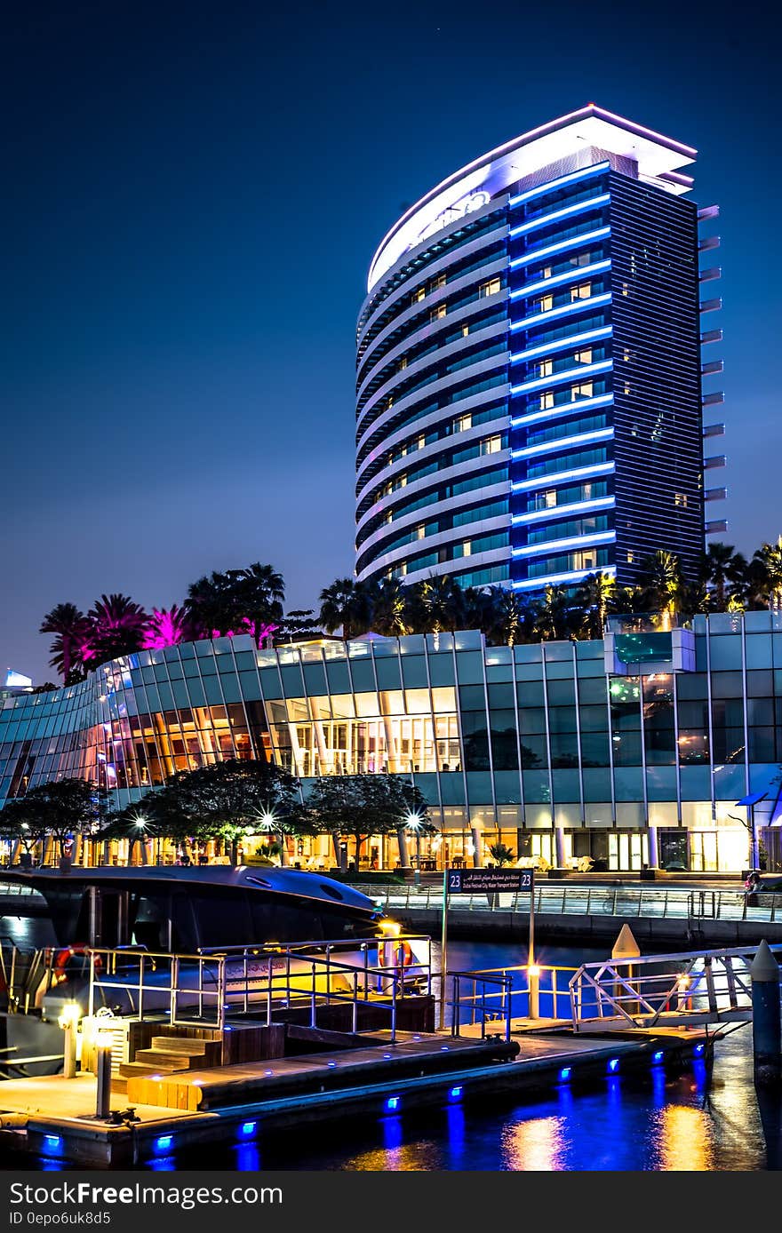 Lighted Buildings during Nightime