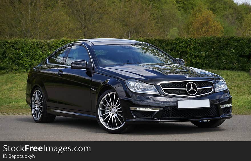 Black Mercedes Benz Coupe