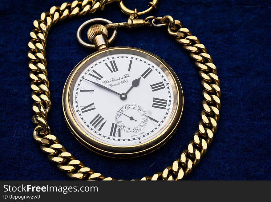 Gold Link Pocket Watch