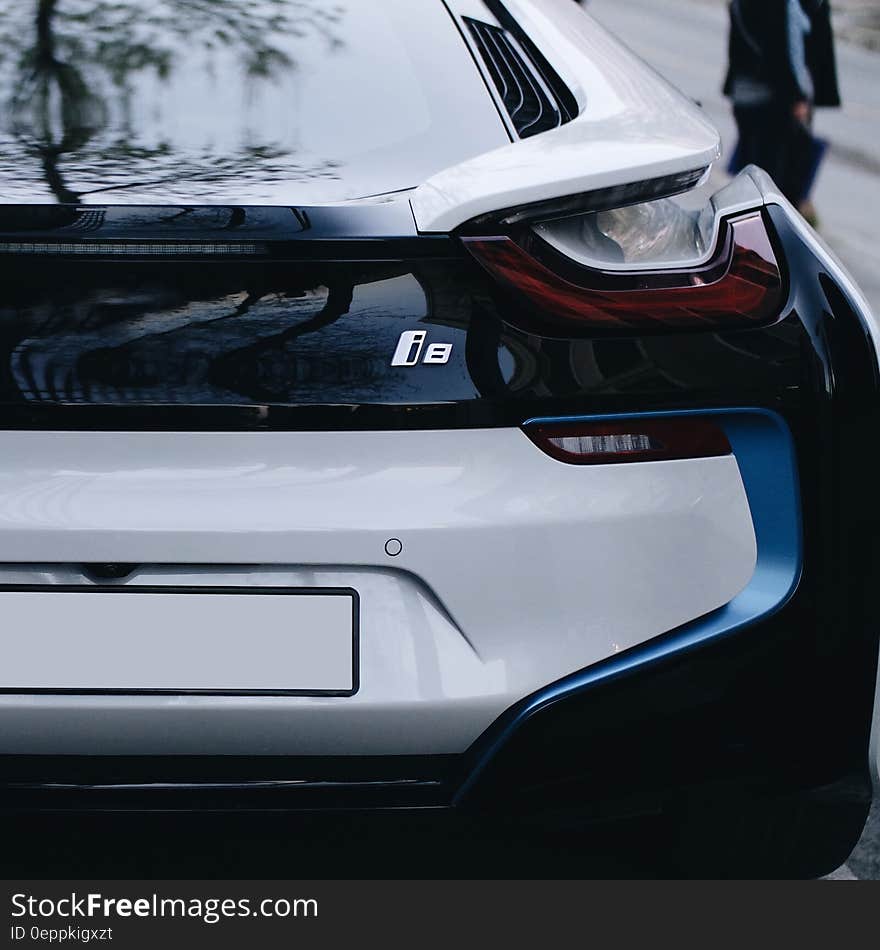 White and Black Car Parked