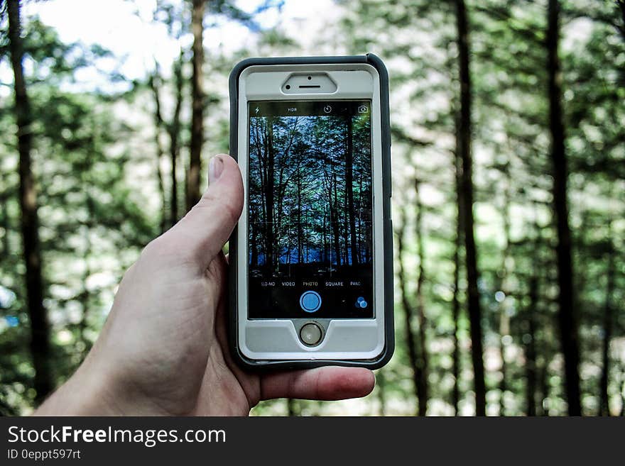 Person Holding Silver Iphone 6