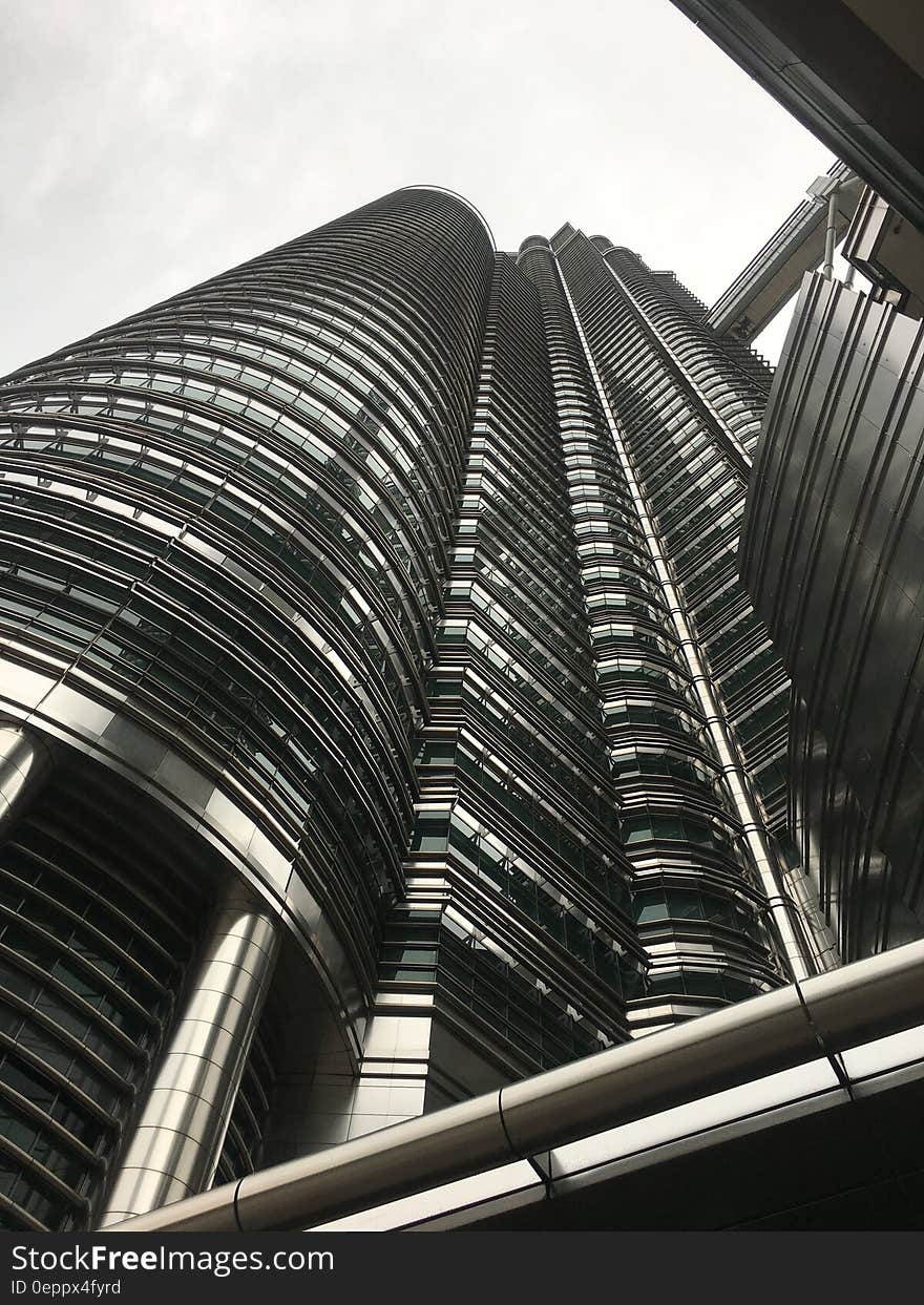 Low Angle View of Office Building Against Sky