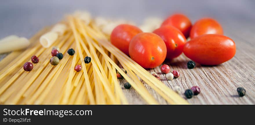 Yellow Pasta on Table