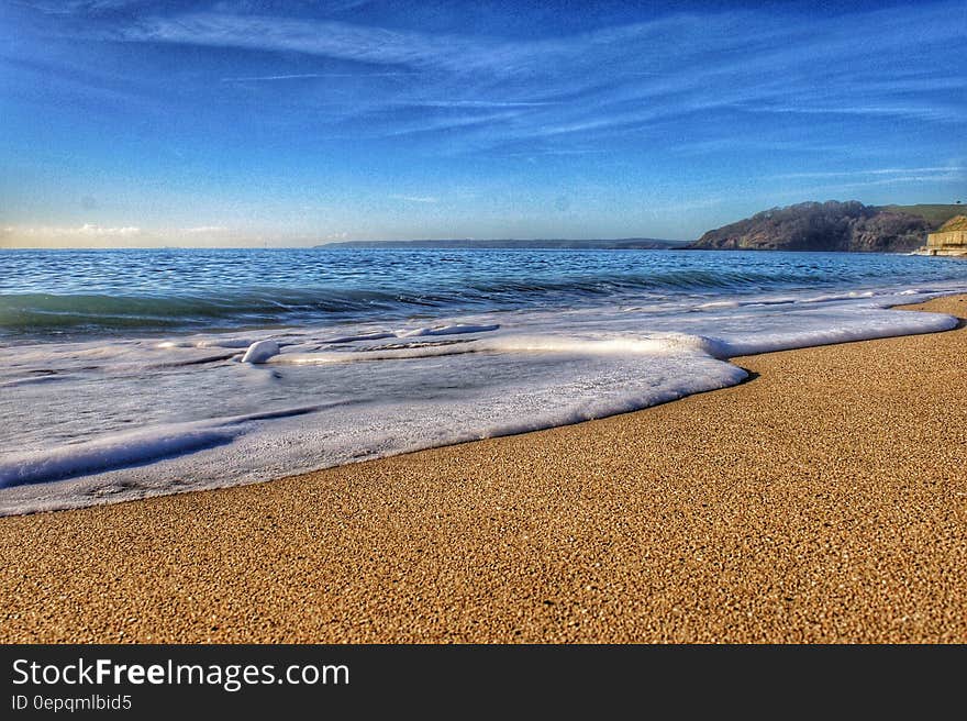 Sea Waves at Beach during Daytime