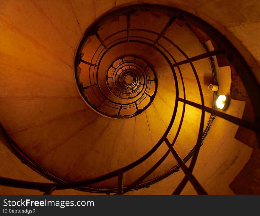 Photo of Black Metal Spiral Ladder