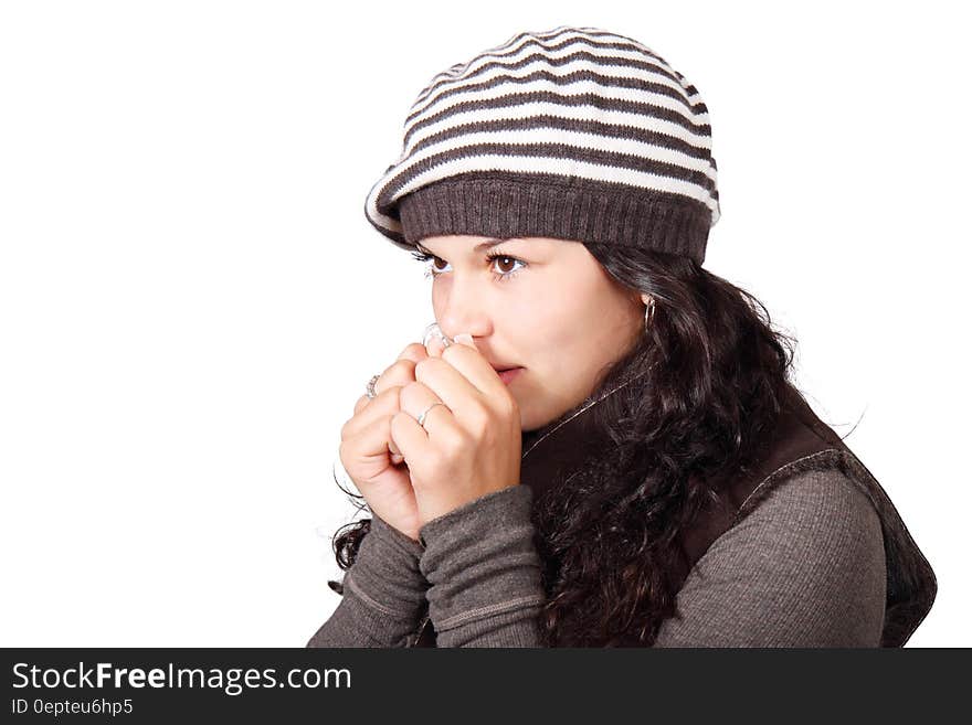 Woman Wearing Beanie