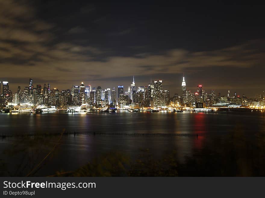 High Rise Buildings during Nighttime