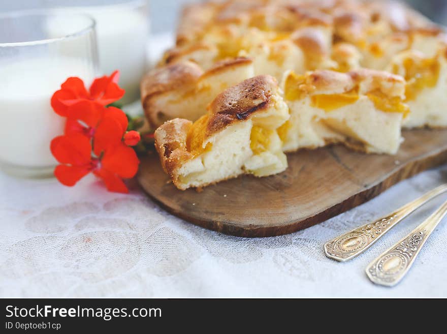 Homemade pie with fruits