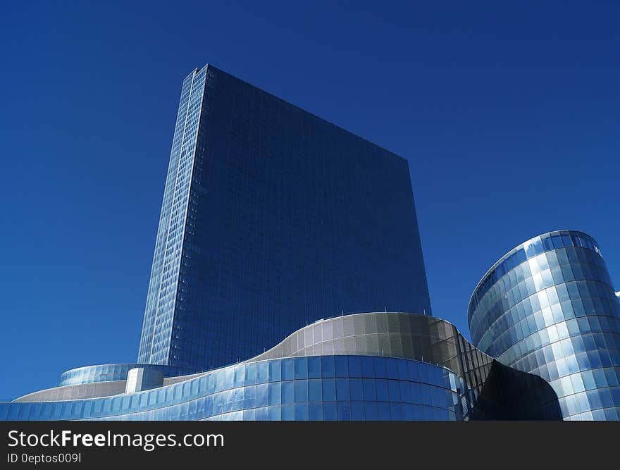 Blue Concrete Building Under Blue Sky