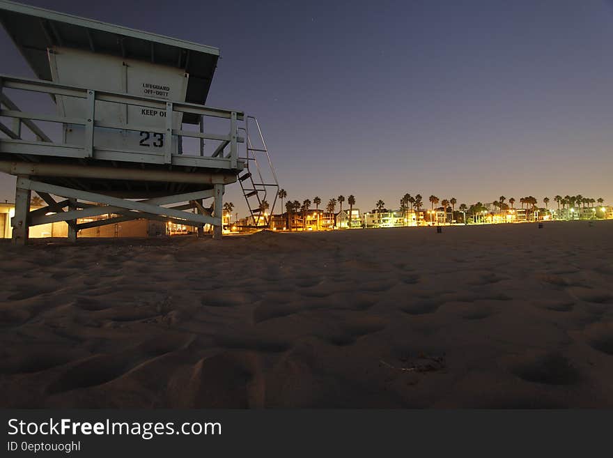 White Lifeguard Station