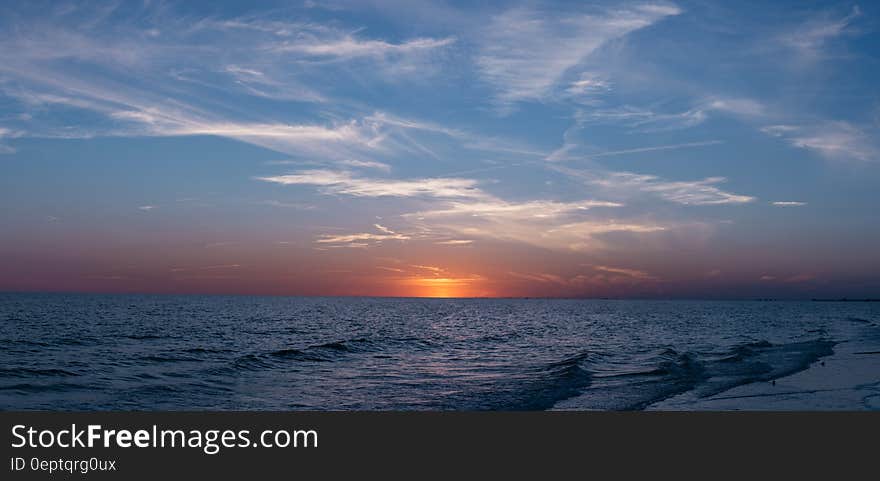 Calm Sea during Sunset