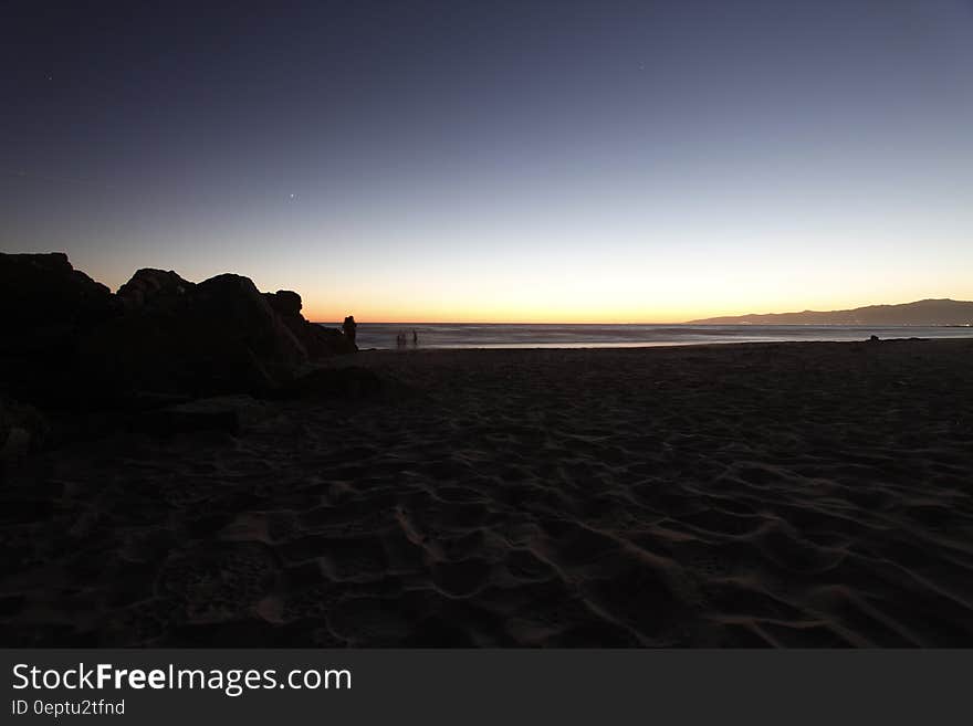 Seashore during Sunset