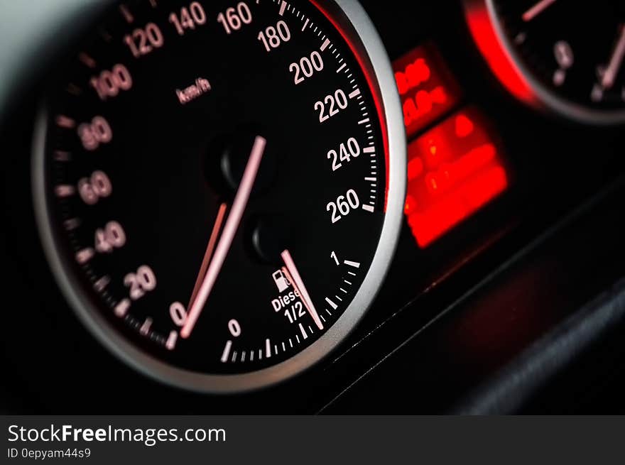 Speedometer Gauge Reading at Zero