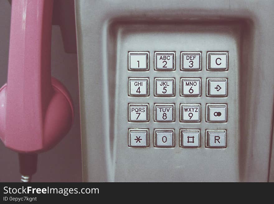 Pink and Gray Telephone