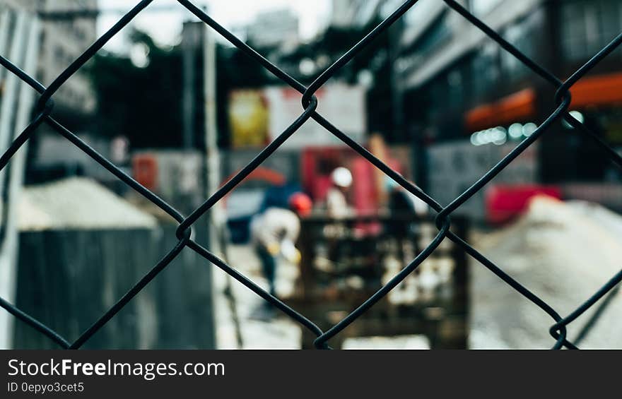 Black Chain Link Fence