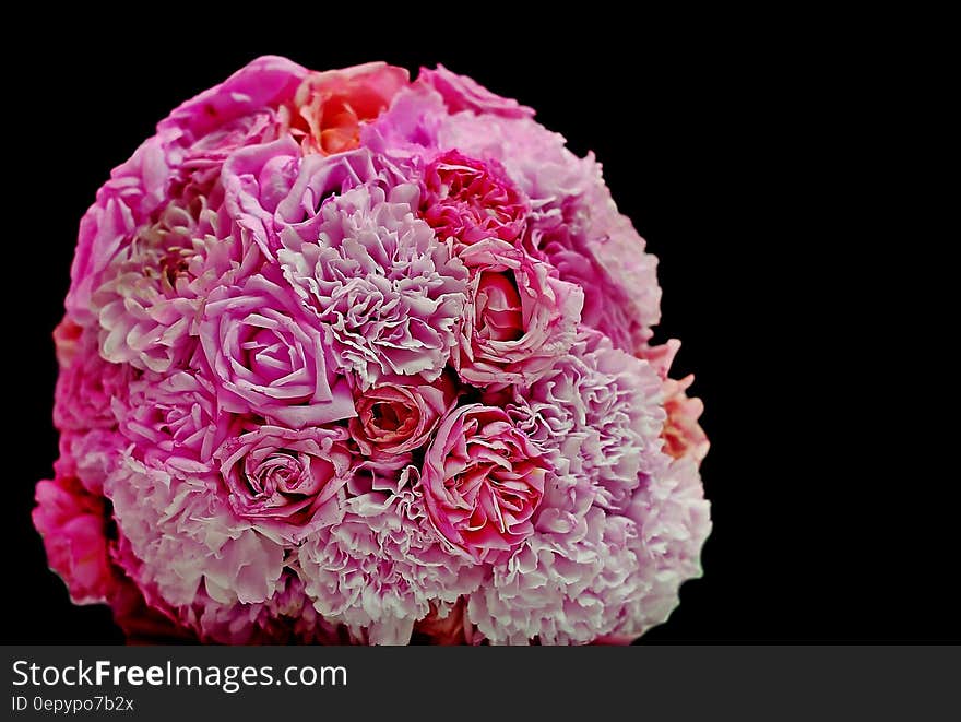 Pink White and Purple Flower Boquet