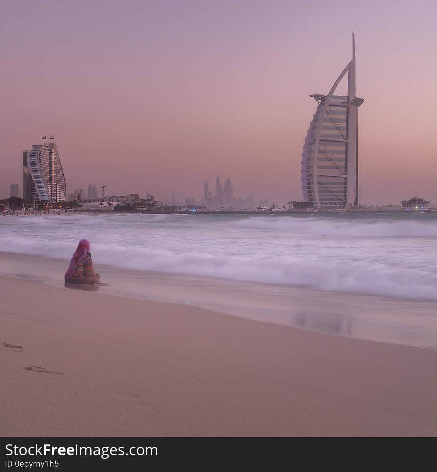 Woman on Seashore