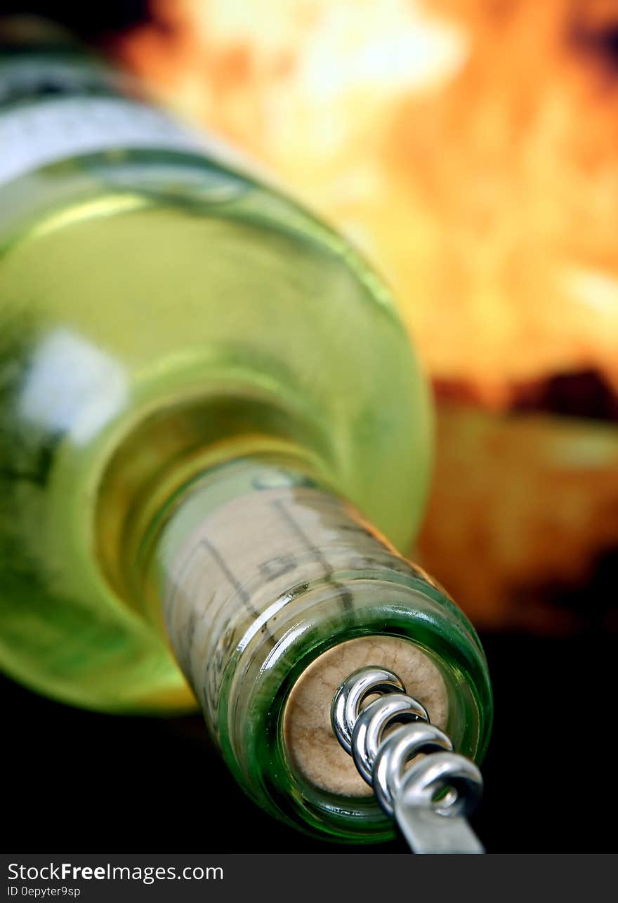 Green Glass Bottle