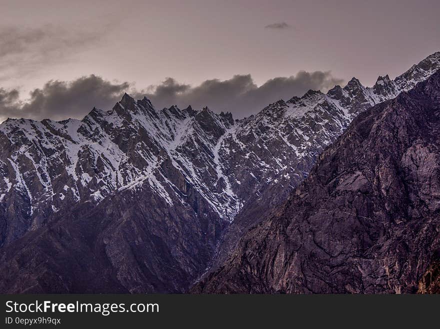 Mountain during Sunset