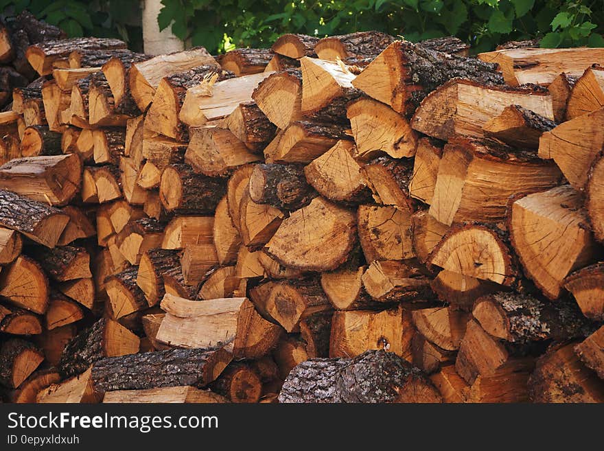 Brown Wooden Firewood