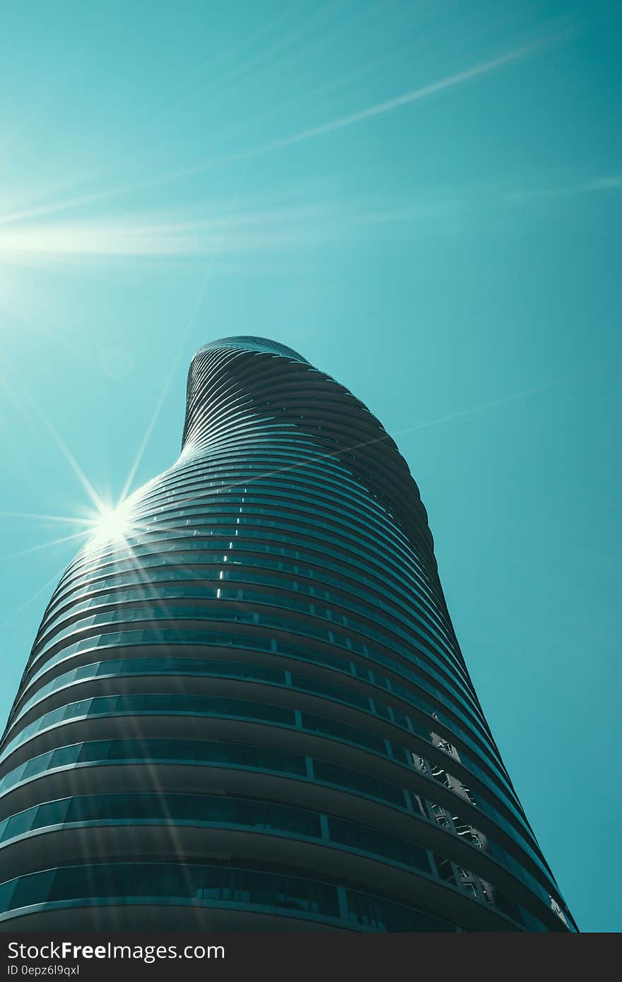 A view of one of the Absolute World tower buildings in Mississauga, Ontario, Canada.