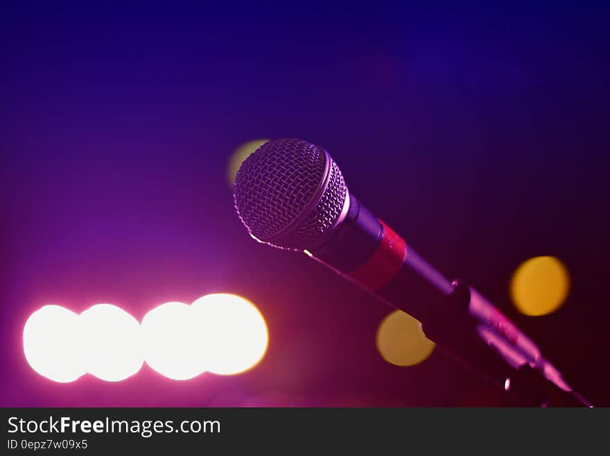 Close Up Photography of Microphone