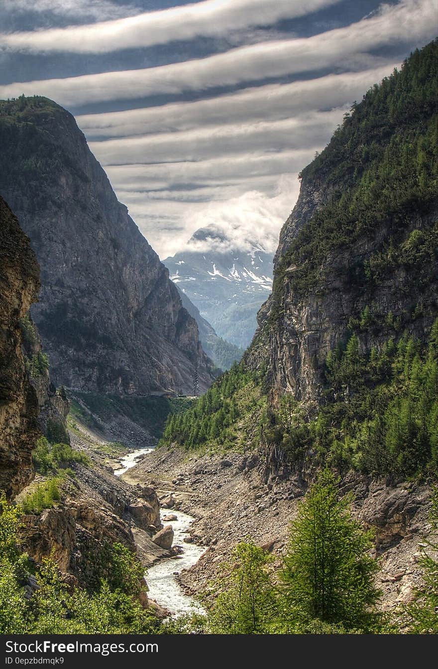 Green Trees Covered Mountains Landscape Photography