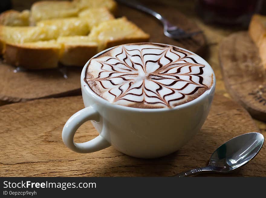 Flower Designed Latte